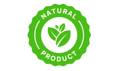 100% Natural ingredients badge